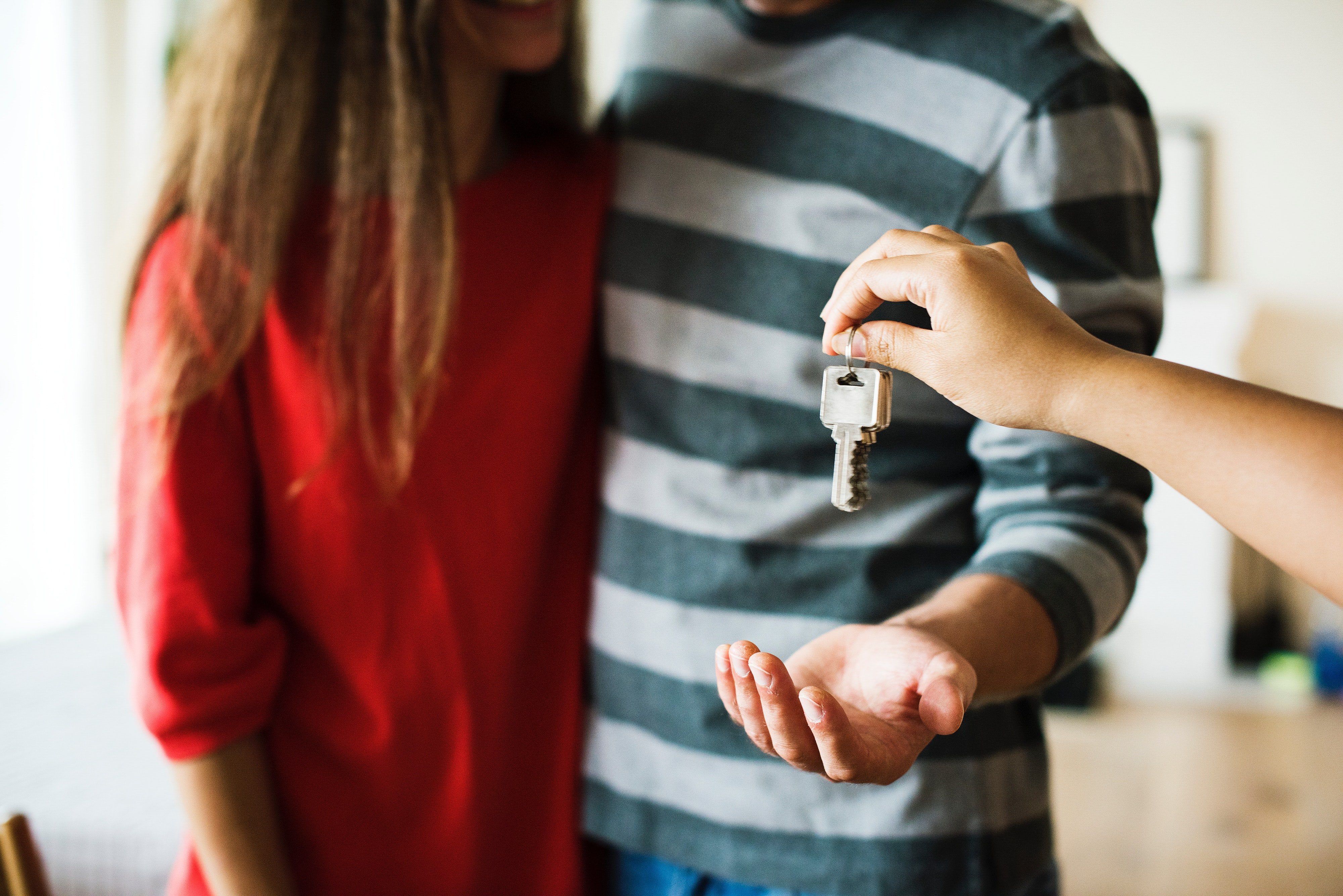 Couple with keys