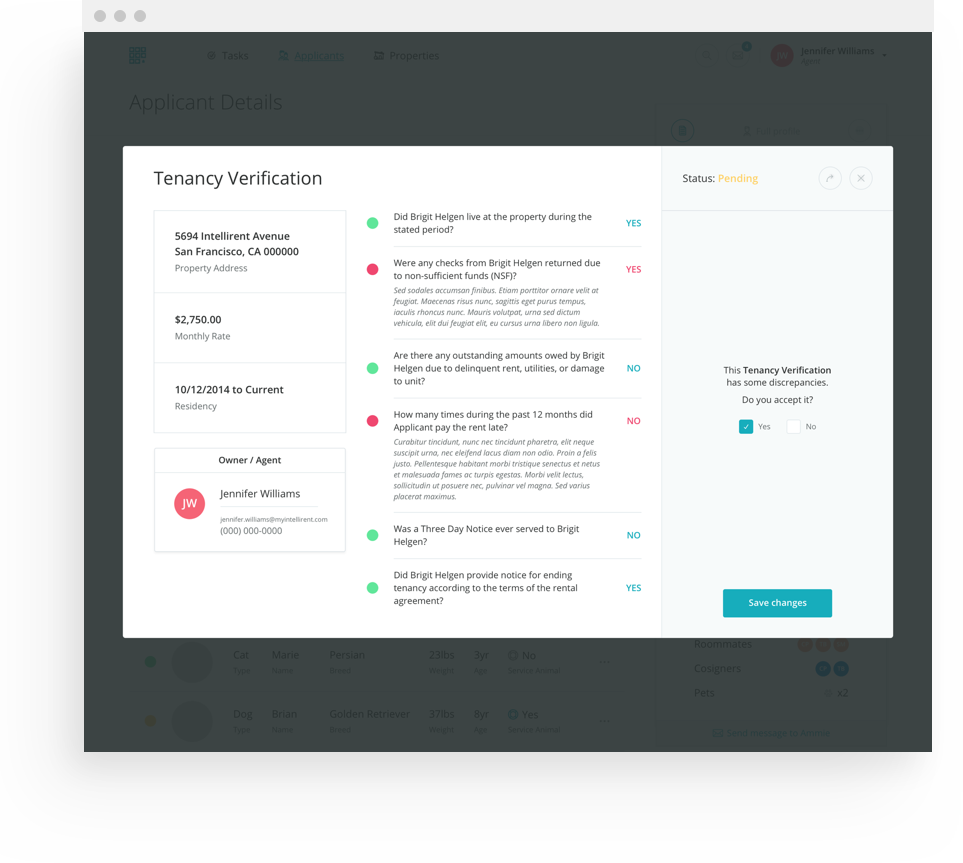 Tenancy Verification Tenancy Verification